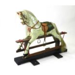 A British painted wood rocking horse