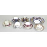 Small group of 19th century English tea and coffee wares