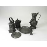 A group of German and other continental pewter