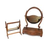 Two Regency style mahogany toilet mirrors