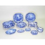 Spode blue and white 'Italian' tablewares