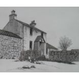 Albert Taylor (British 20th Century) Scotty Dwyers House, Capel Curig Etching