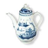 Caughley 'Rock Strata Island' coffee pot and cover
