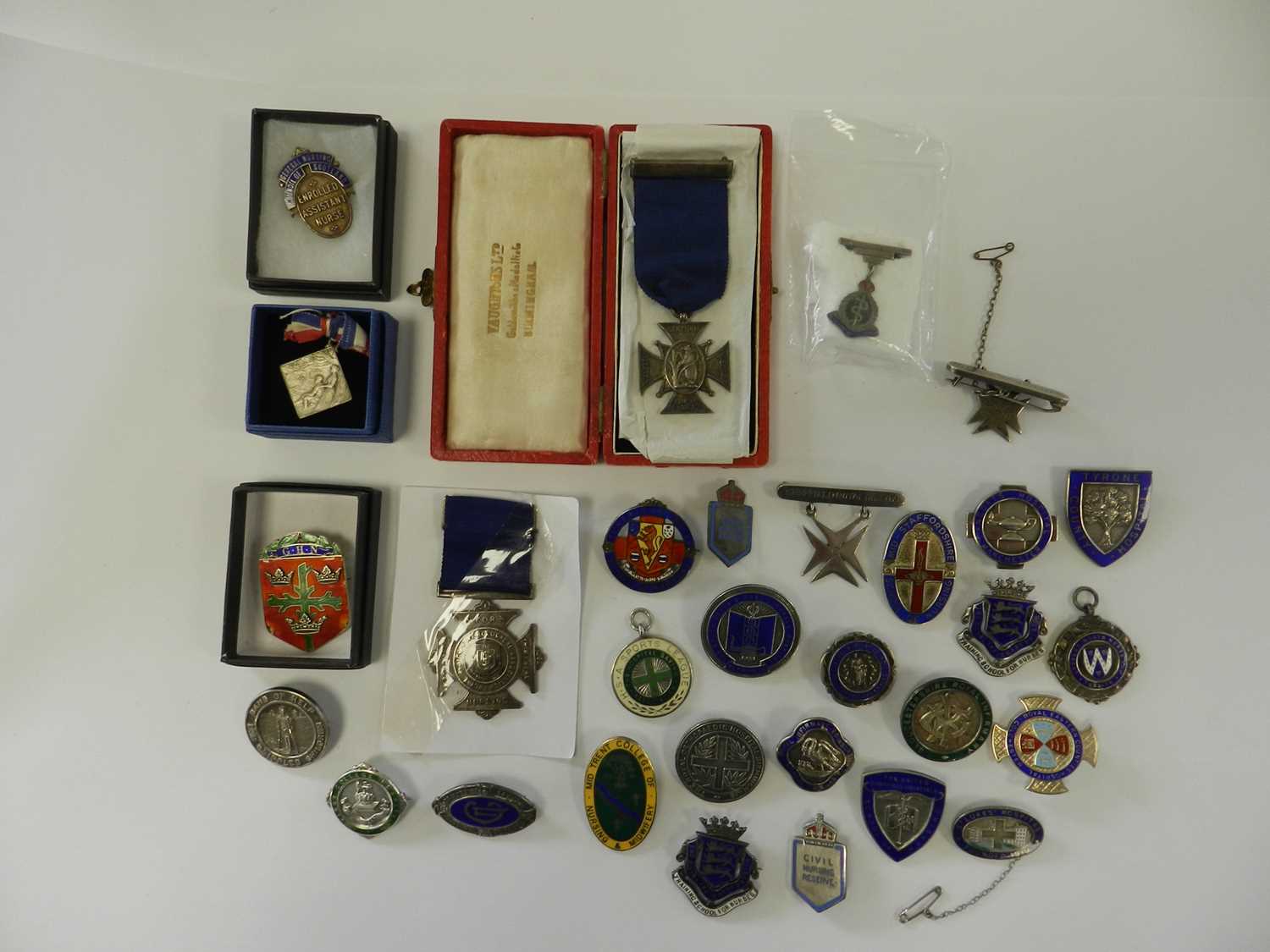 A collection of sixty-three silver and enamelled nursing medals - Image 3 of 3