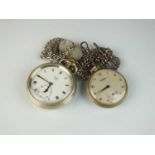 Two silver plated watches