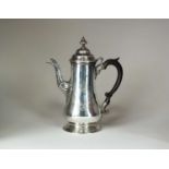 A George III silver coffee pot