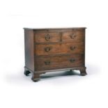 A George III mahogany chest of drawers