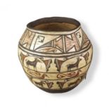 A Zuni Pueblo earthenware polychrome jar