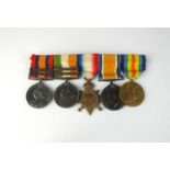 A group of five Boer War/World War I medals