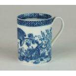 A good Caughley cylindrical mug, circa 1779-88