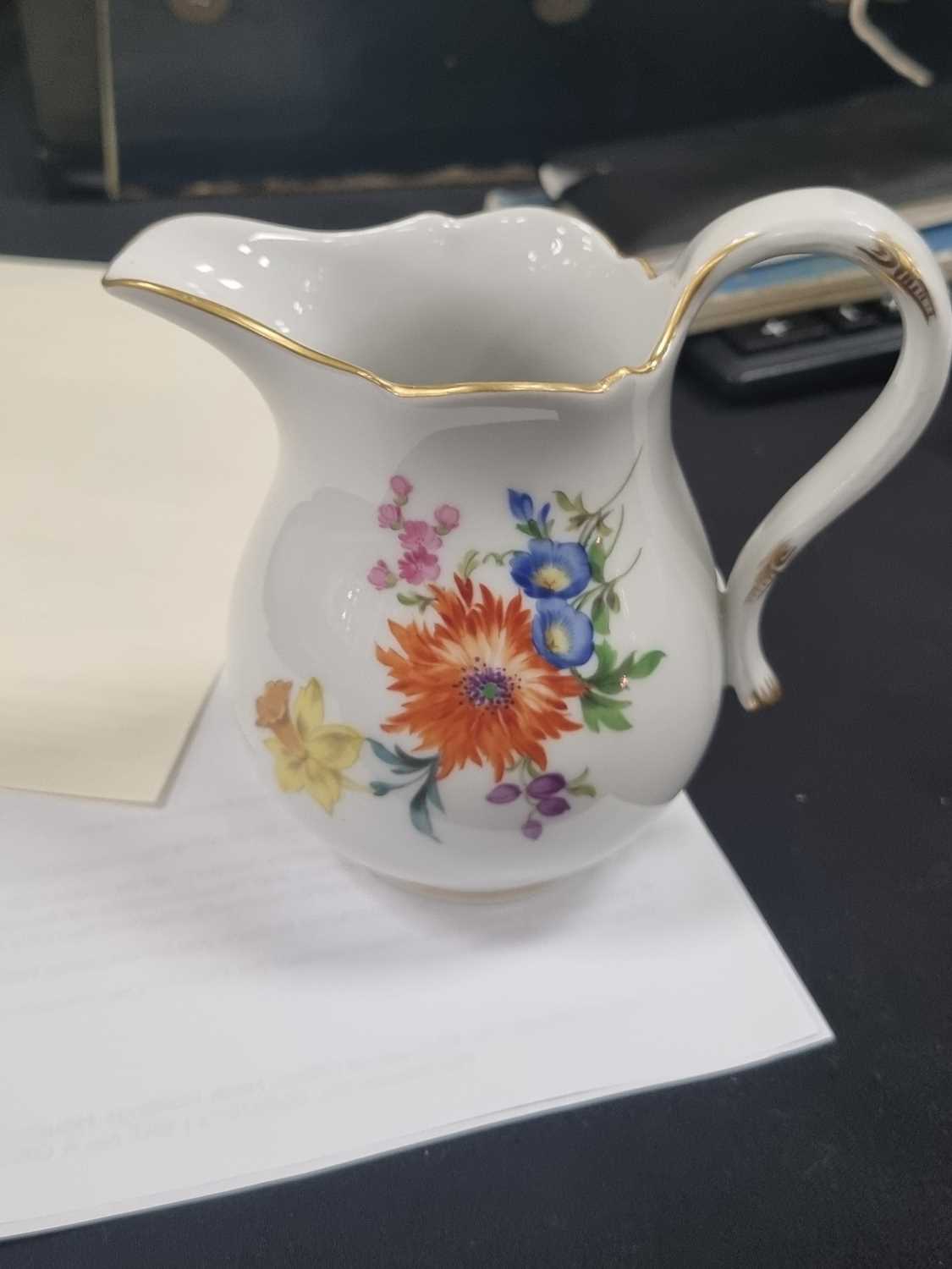 Meissen Deutsche Blumen coffee service, circa 1950s - Image 5 of 9