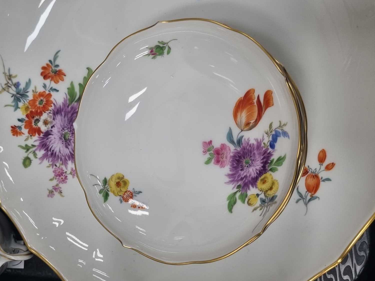 Meissen Deutsche Blumen coffee service, circa 1950s - Image 3 of 9