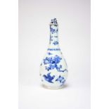 A Chinese blue and white bottle vase