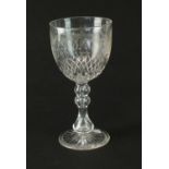 A large 19th century engraved goblet
