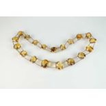 A 19th century citrine riviere necklace