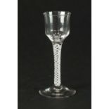 An 18th-century wine glass