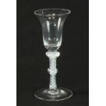 An 18th-century wine glass