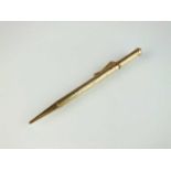 A 9ct gold retractable pencil by Sampson Mordan & Co