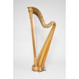 A first half of the 19th century, Neoclassical style, gilt gesso harp by Jacob & James Erat