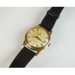 A Gentleman's 9ct gold Omega Seamaster automatic wristwatch