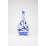 A Chinese blue and white bottle vase, 19th century