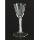 An 18th-century wine glass