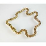 An early 19th century chain with snakes head clasp