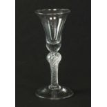 An 18th-century wine glass