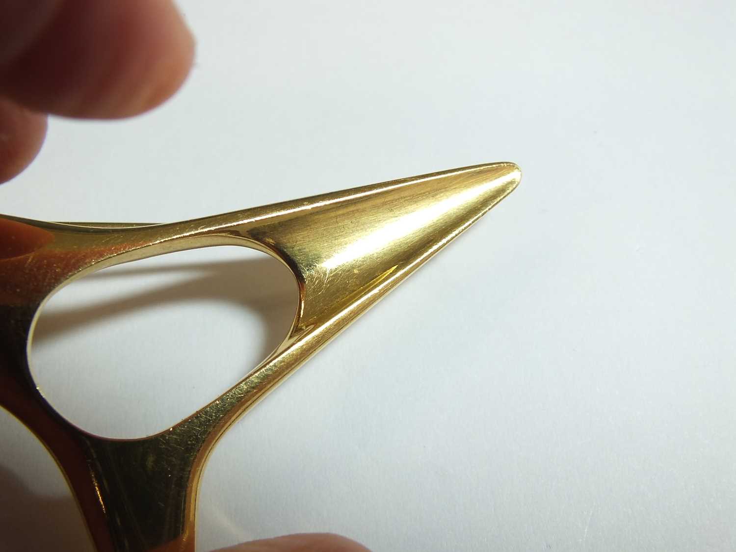 An 18ct gold Georg Jensen 'Splash' brooch by Henning Koppel - Image 5 of 7