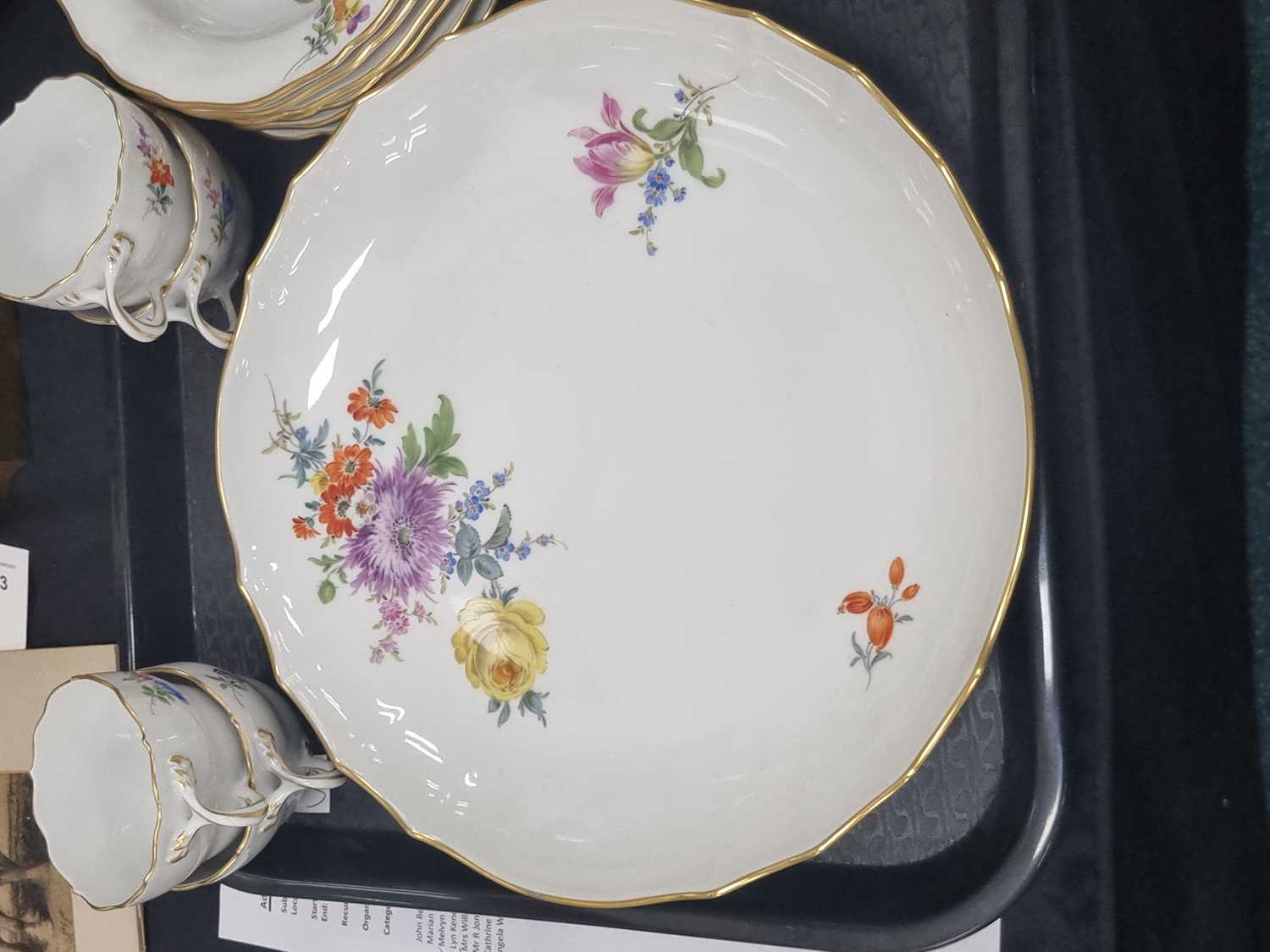 Meissen Deutsche Blumen coffee service, circa 1950s - Image 8 of 9