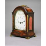 A 19th century mahogany bracket clock by William Hills, Gloucester