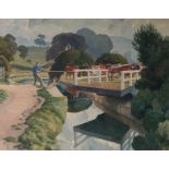 Charles Frederick Tunnicliffe OBE RA(1901-1979) The Swingbridge