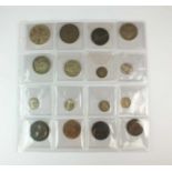 A collection of sixteen Victoria coins