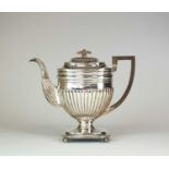 A George III silver pedestal coffee pot