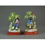 Two Staffordshire bocage figures, circa 1820