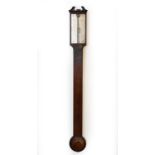 A 19th century mahogany stick barometer by Carey, London