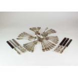 A collection of American sterling silver cutlery