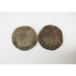 Two Charles I hammered half-crowns