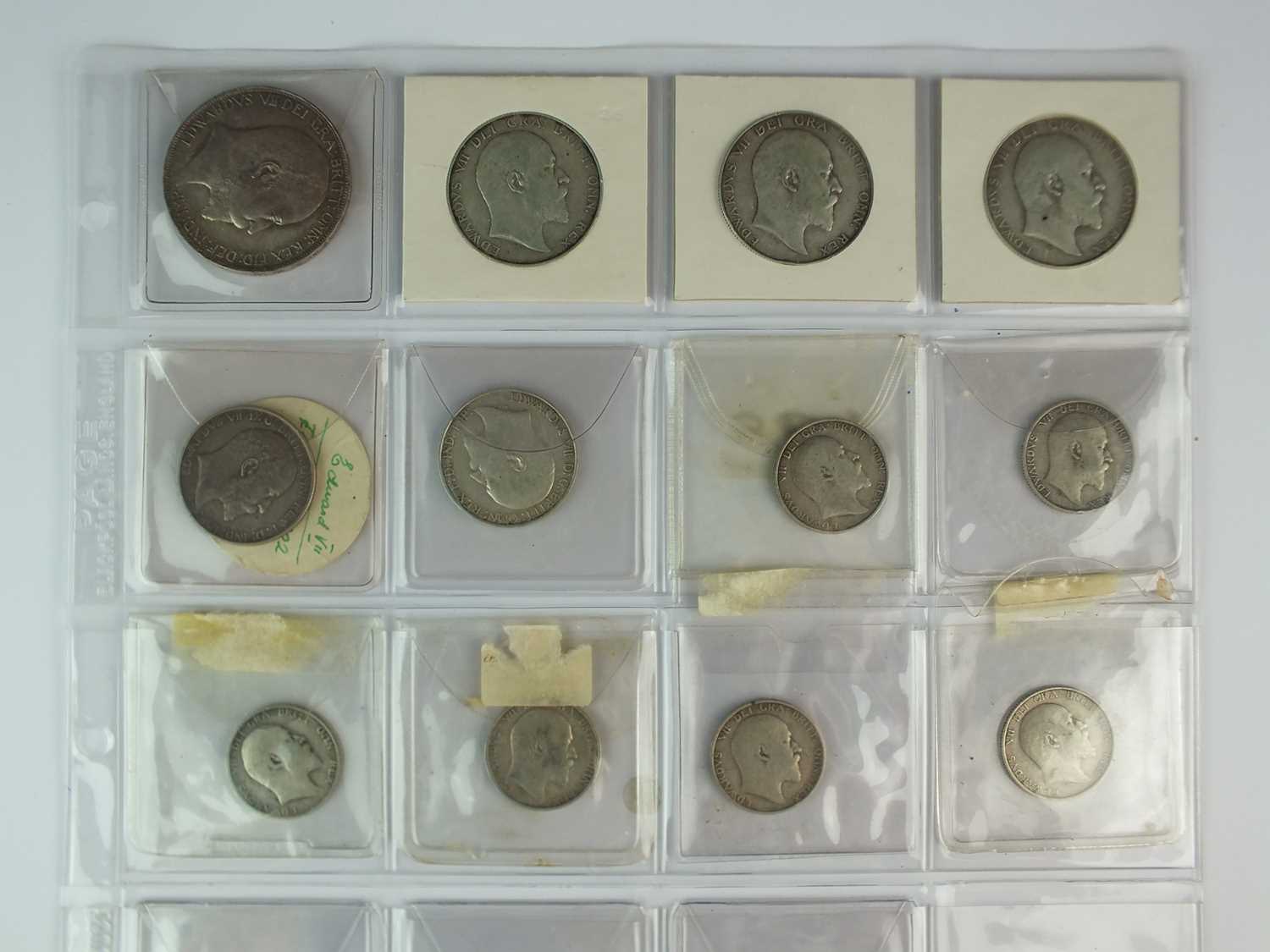 A collection of Edward VII silver and bronze coinage