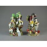 Two Staffordshire pearlware figural groups