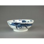 An English porcelain bowl, possibly Bow ow