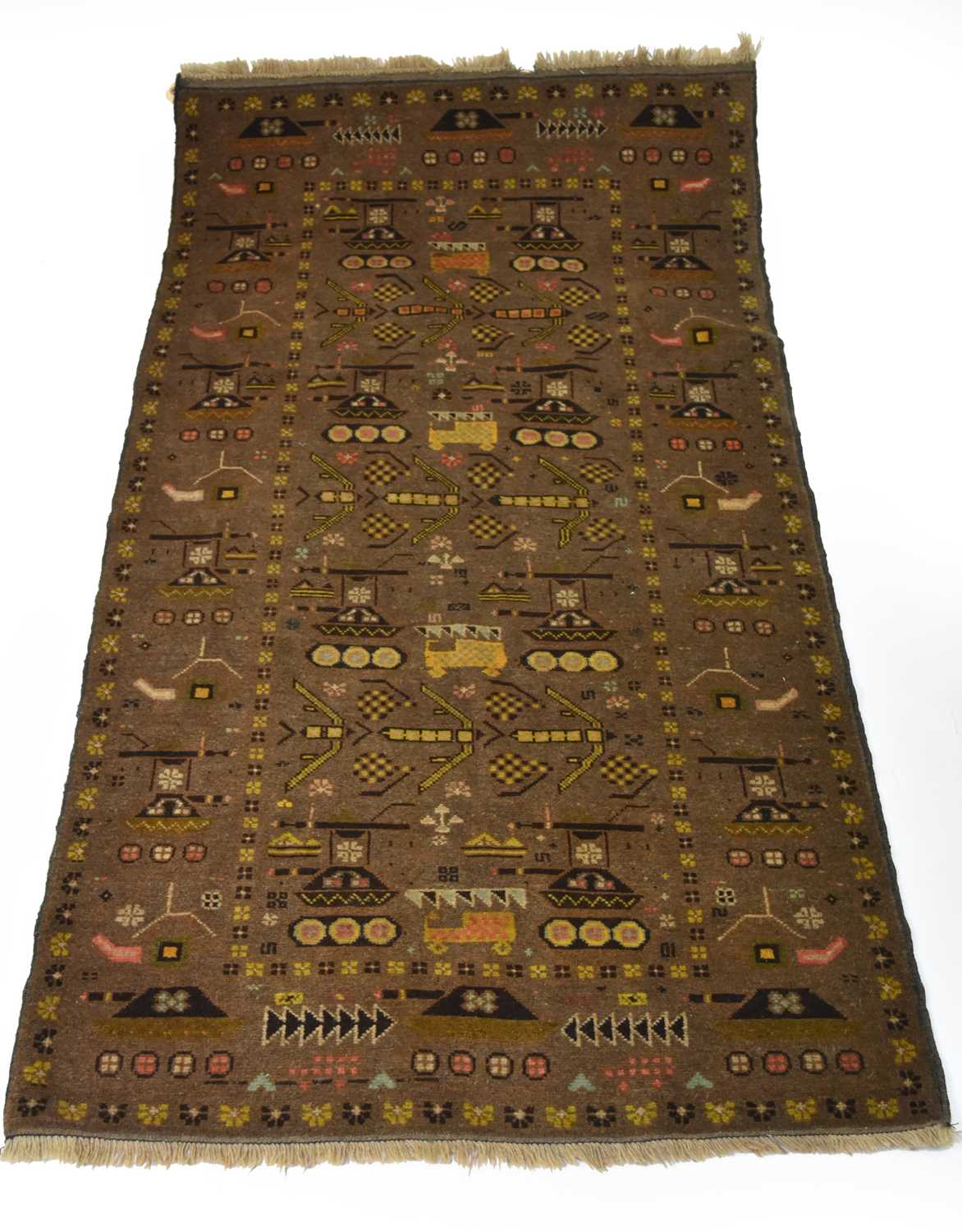 An Afghan war rug