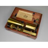 A mahogany cased chondrometer by Bryan Corcoran, London