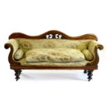 A William IV/early Victorian mahogany sofa