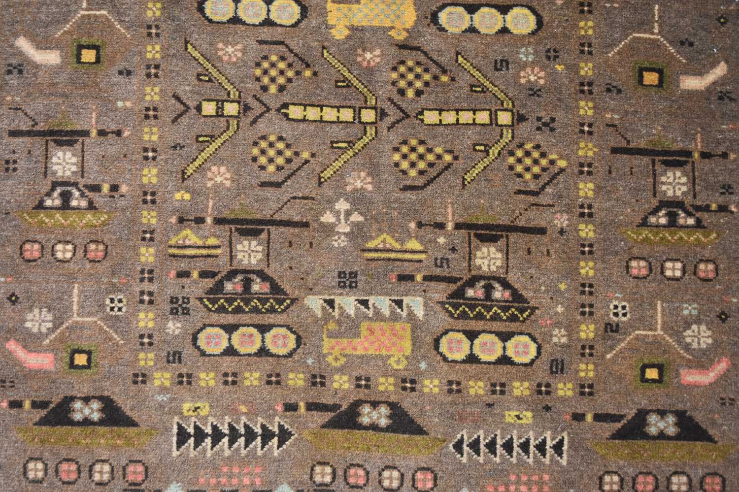 An Afghan war rug - Image 2 of 3