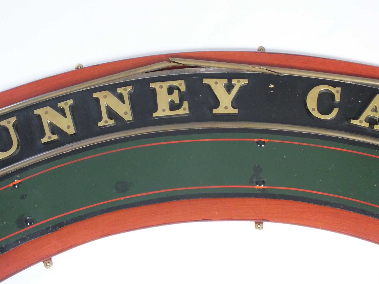 A replica metal locomotive nameplate for Nunney Castle, by Lamb, with cab and smokebox plates '5029' - Image 3 of 20