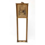 An early 20th century Trumeau style wall mirror