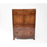 A George IV mahogany washstand-cum-commode