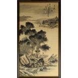 Chinese school, 20th century, painting on silk