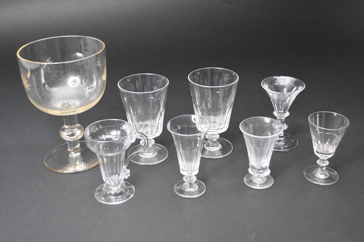 A group of nineteenth-century glasses